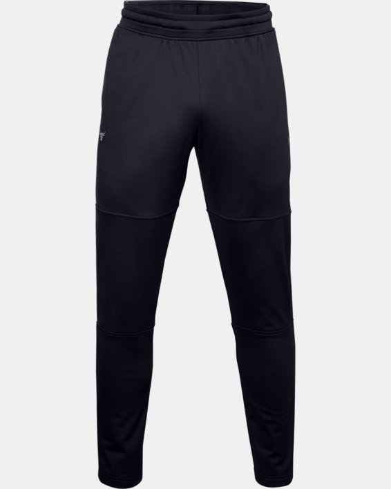 Men's Project Rock Knit Track Pants, Black, pdpMainDesktop image number 4